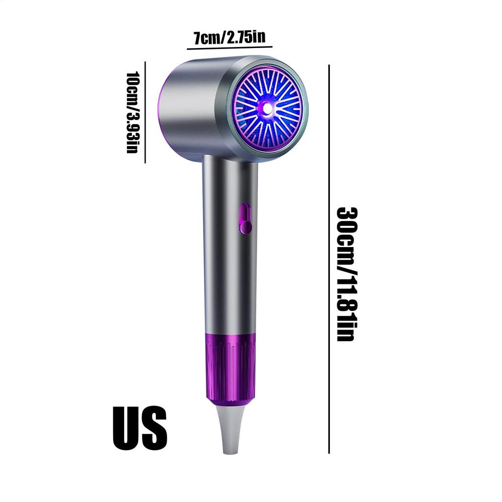 Hair Dryer Blue Light Negative Ion Quick Drying Silent Hair Dryer Curling Straightener Hairdryer For Styling Drying Women Travel