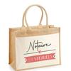 Sac de plage - PLANETEE - Jute avec poche Notaire en Vacances - Coton - Grande contenance - Imprimé en France
