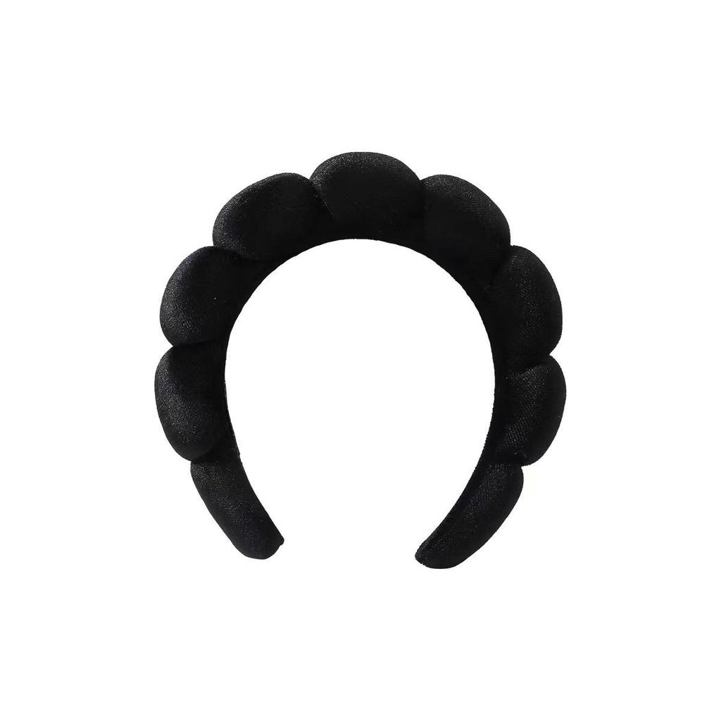 Fasce Spugna per Donne Ragazze Fascia per Capelli Paffuta Trucco Bolla Spugna Co Spa Retro Cerchietto Accessori per Capelli da Donna Copricapo