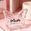 Creative Butterfly-Shaped Acrylic Plaque Decorations Acrylic Clear Butterfly Ornaments Beautiful Gifts for Mum Birthday