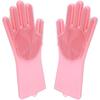 Reusable Silicone Cleaning Gloves W/ Scrubber – Heat Resistant for Kitchen, Bathroom, Car & Pet Care