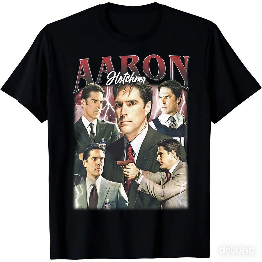 Aaron Hotchner Criminal Minds TV Show Vintage T-Shirt - BAU Unit Fan Apparel, Unisex Tee For Men S разноцветный