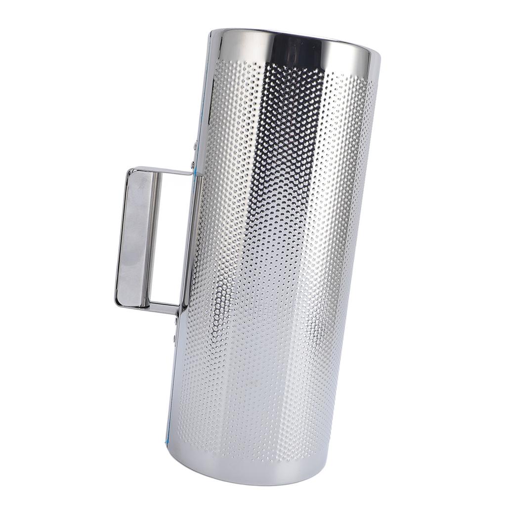Guiro Instrument 32x13cm Open Design Stainless Steel Guiro Shaker with Scraper for Jazz Band Concert Stage Performance