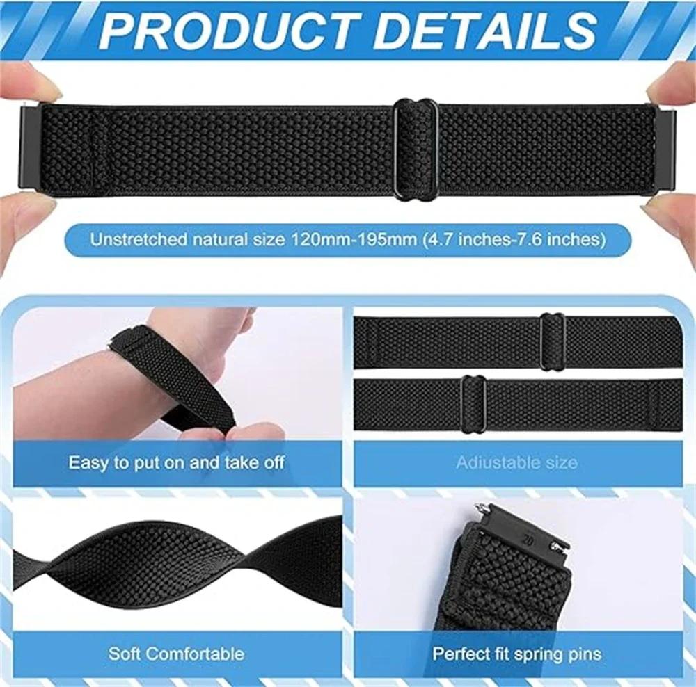 Braided Loop Strap For Polar Vantage V3 M2/M Grit X Pro Titan Band Polar Ignite 3 2 Unite Pacer Belt Nylon 20mm 22mm Bracelet
