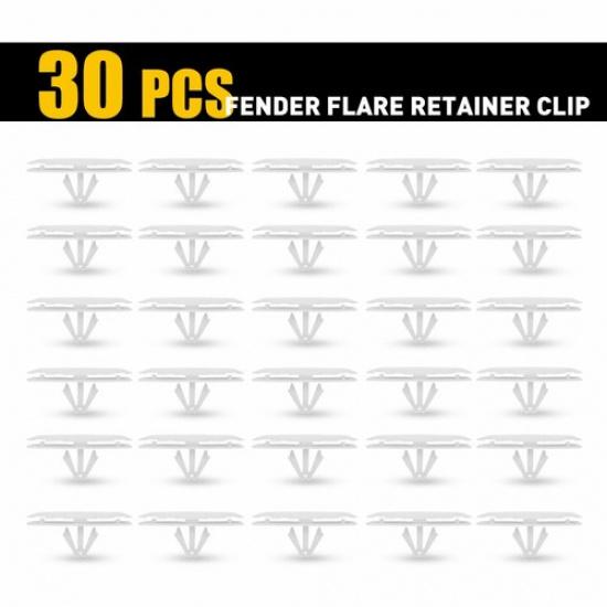 30PCS Fender Flare Retainer Clip/For Jeep Wrangler JL 2018 -20/For Gladiator EOA