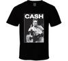 Johnny Cash Flipping The Bird Middle Finger Christmas Gift Unisex T-Shirt