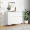 VidaXL Buffets 2 Pcs White 40x35x70 Cm Engineered Wood 831133