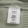 AMI 2025 Classic Couple's Embroidered White Heart Cardigan Wool Sweater