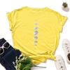 Women Tops Round Neck Short Sleeve Printed Design Soft Stretchy Tee Shirt Regular Fit Summer Tee Tops Daily Wear