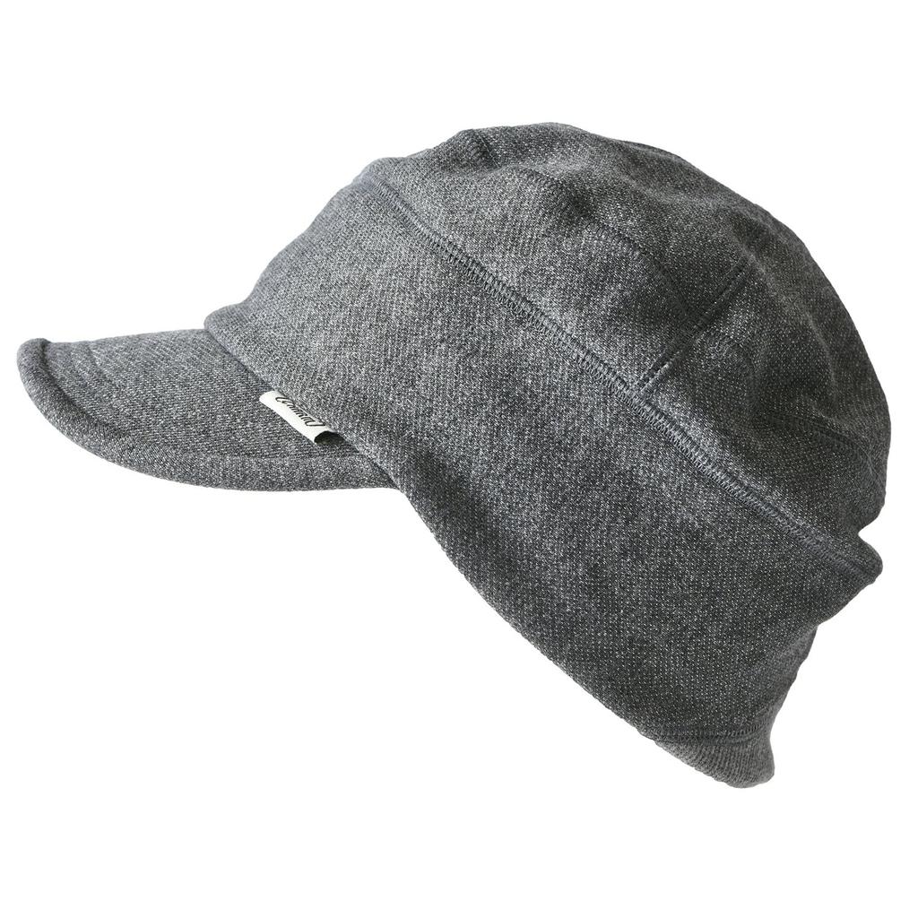 Casual Box CHARM UV Protection Sweat Work Cap Plus Size Cotton Washable Hat [Free Size/Dark Gray]