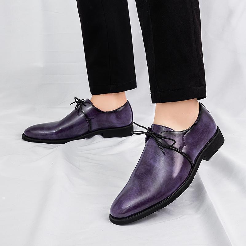 Fashion New casual men's leather shoes Minimalist gentleman classic style Business or office Fashion party or nightclub shoes Adults