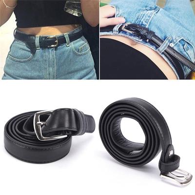 2017   Women Belts Leather Metal Pin Buckle Waist Belt Waistband