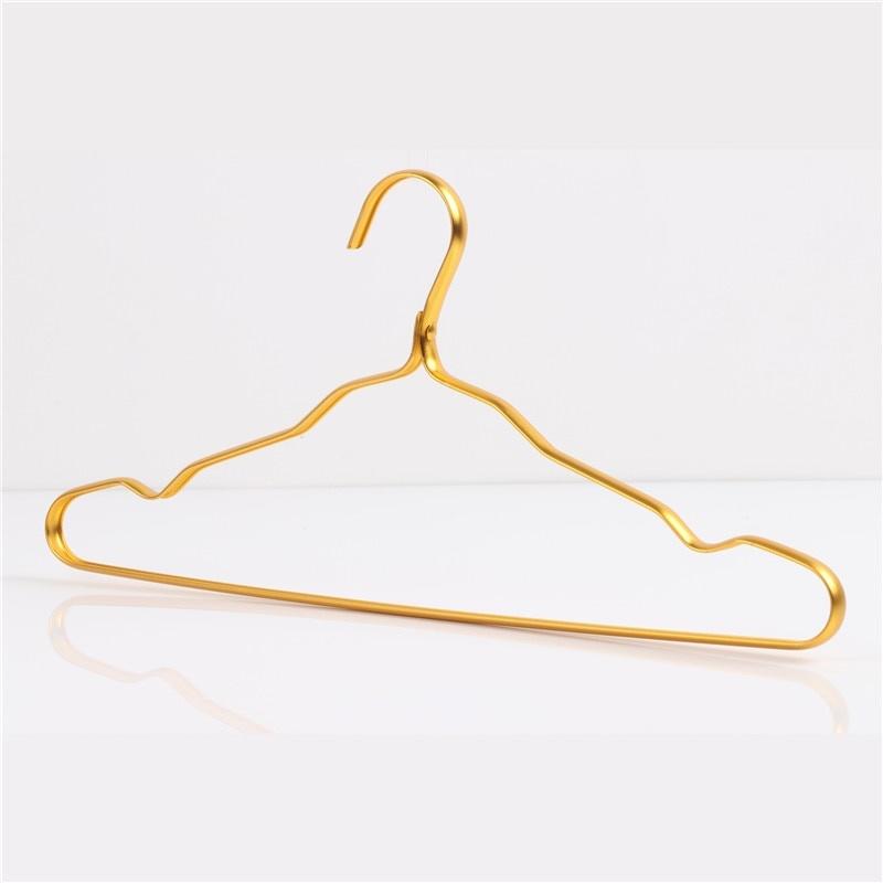 10 Pcs Aluminum Alloy Clothing Hanger ,Durable Anti Deformation Metal Closet Storage Rack Hangers,Wardrobe Space Saver Hanging Supplies Organizer