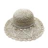 ins shell straw hat women's summer foldable big brim sun hat seaside photo atmosphere artifact bucket hat