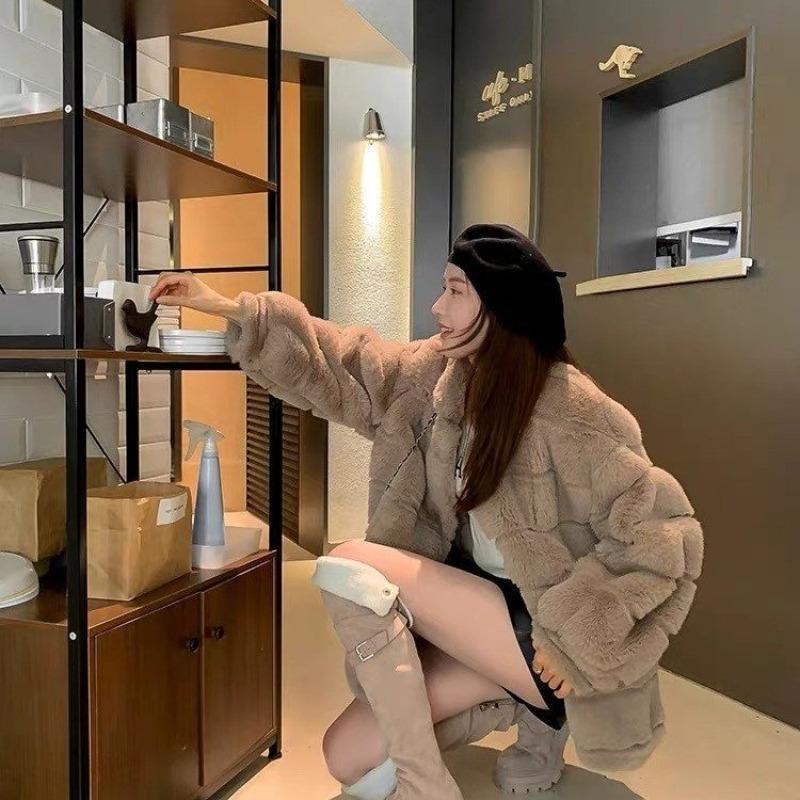 Women's Over-Knee High Boots Thick Bottom Large Tube Wrap High Boots Autumn Winter New Style Korean Version round Toe Rubber Sol