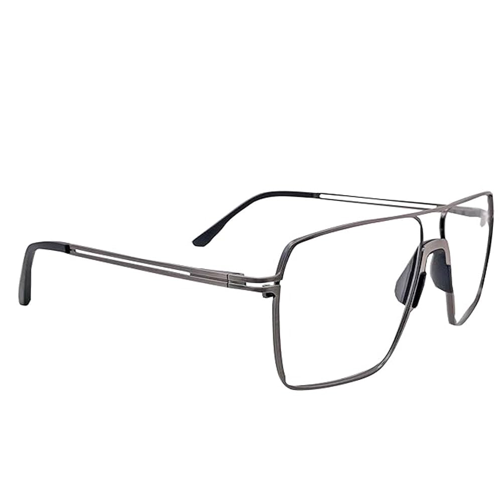 RSINC Volledig Rand frame/bril/ Metaal & Plastic Voor Mannen En Vrouwen, ,MH Grijs Zwart G-2631 54-17-140 | IB 21 | N1 MH G-2631 Grijs Zwart | IB 21