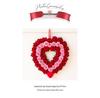 Valentine's Day Red & Pink Floral Double-Layer Heart Garland - Window & Door Decoration