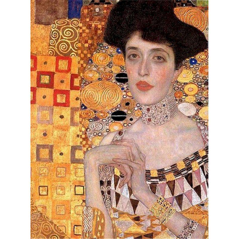 Diamant-Malerei-Set, komplett, rund, Strass-Mosaik, Klimt, 5D-Diamant-Stickerei, Landschaft, Kreuzstich, Heimdekoration