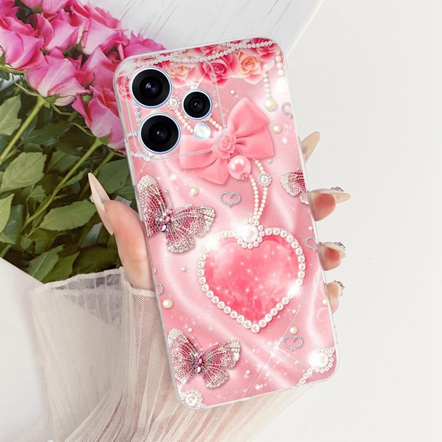 Case For OPPO Reno15 15F Protective Case For OPPO Reno15 F CPH2801 Reno 15  5G Capa Flower Soft Silicon TPU Phone Cover