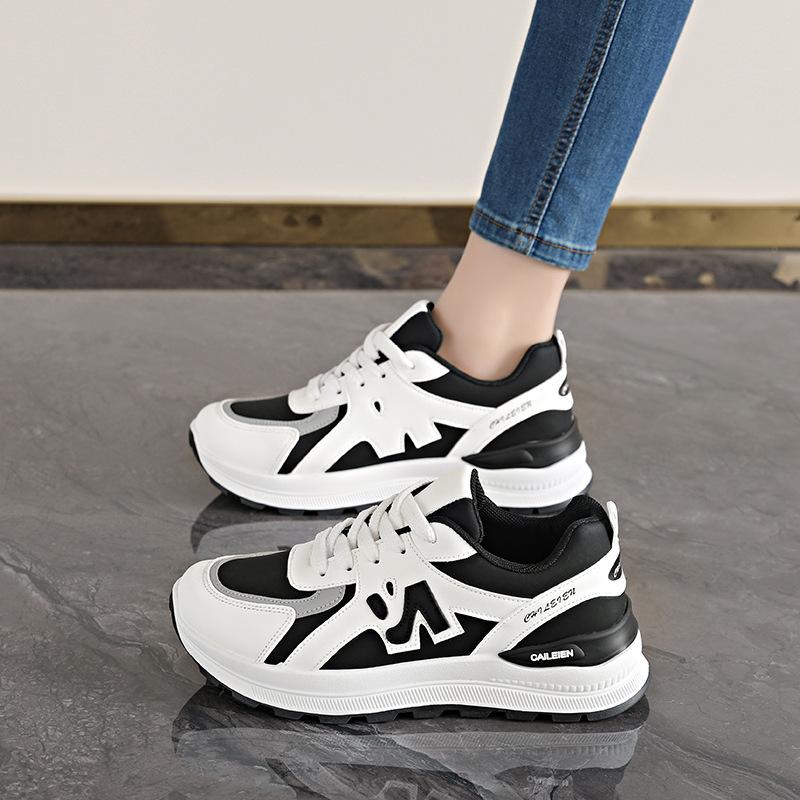 ins dad shoes 22 spring and summer new color matching heightening casual shoes student platform muffin sports shoes