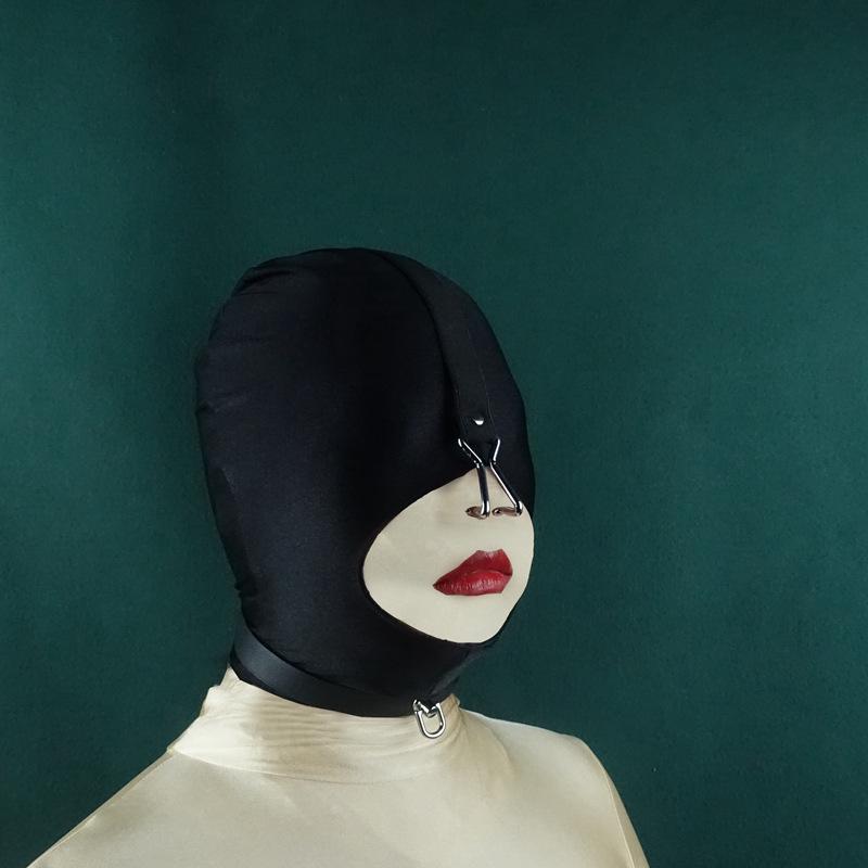 Nose Hook Headgear for Facial Domination BDSM Toy