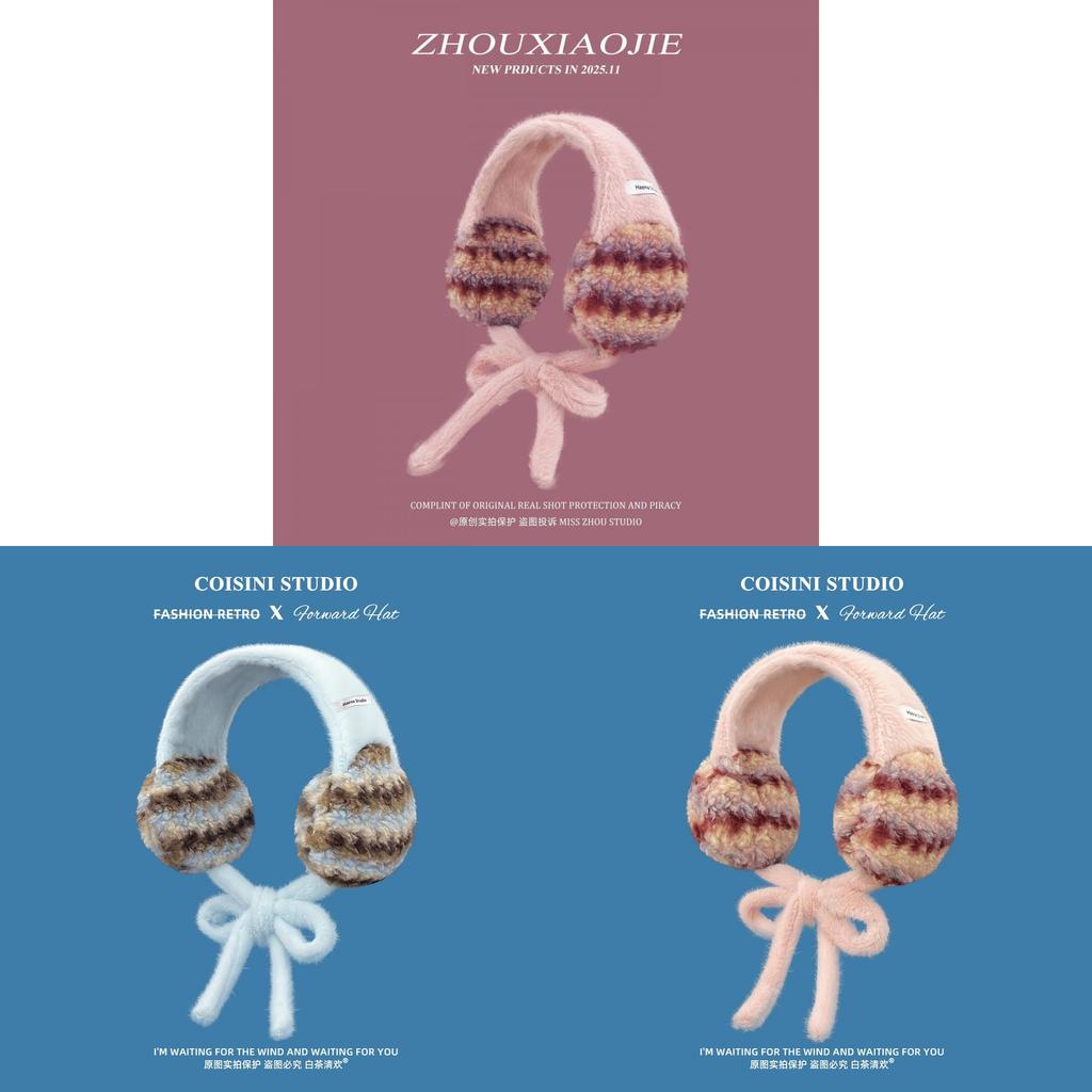Style Plush Ear Muffs For Winter Warmth And Windproof Protection Womens Fashion Accessory