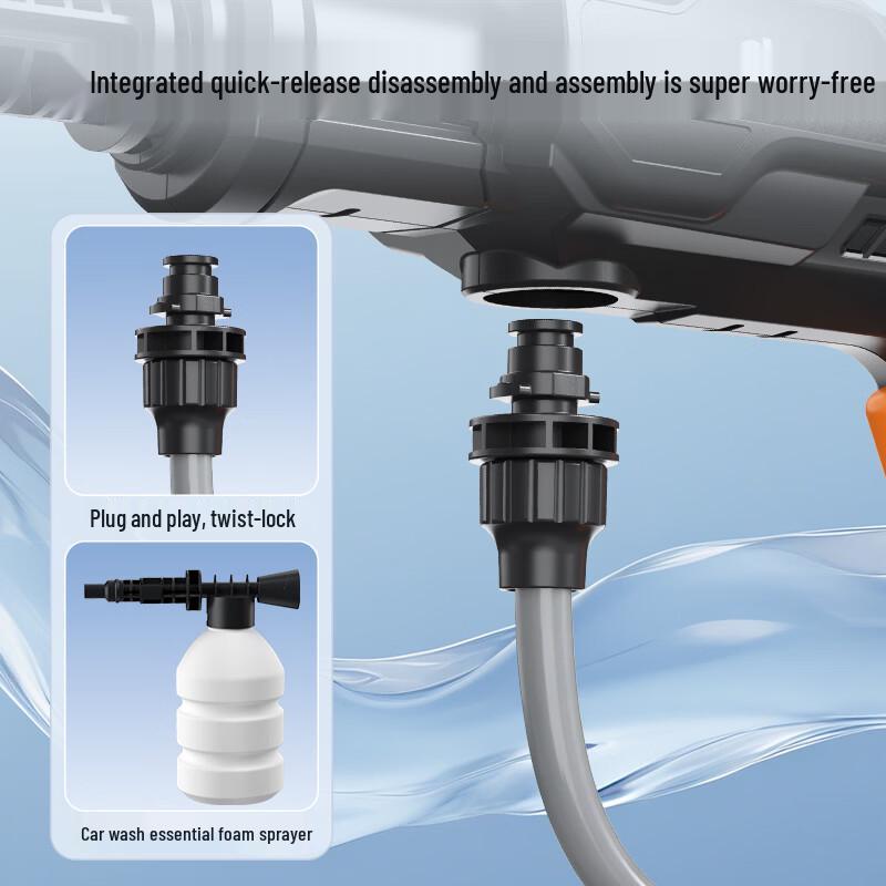 Deli 1200kPa High-Pressure Cordless Car Washer