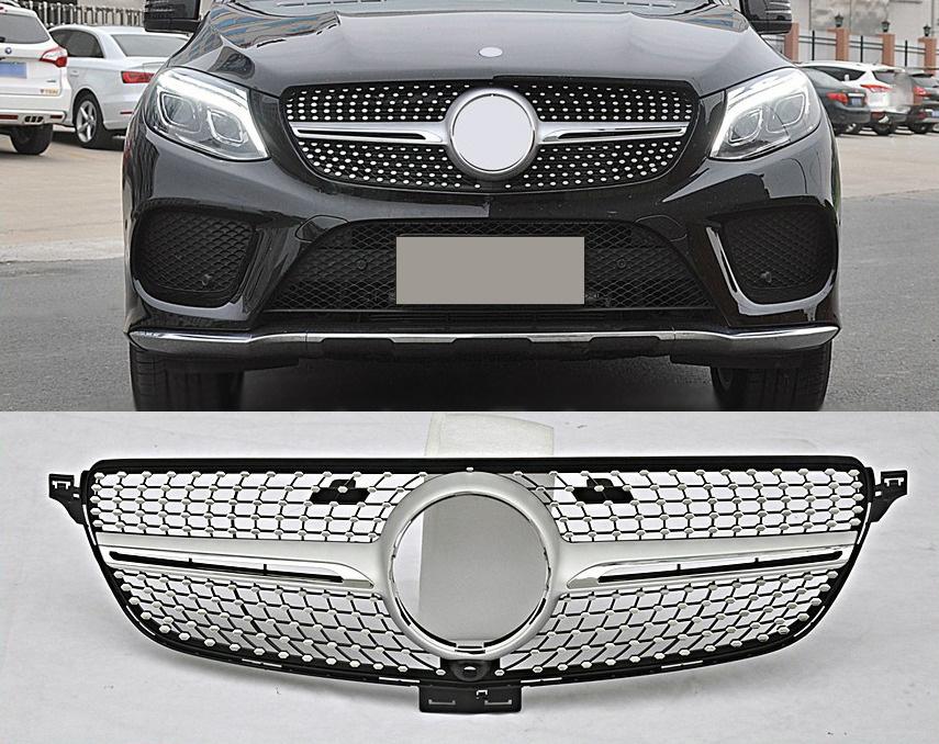 Tuning grill Diamond (for GLE) Med plass for kamera for Mercedes GLE/ML-klasse W166