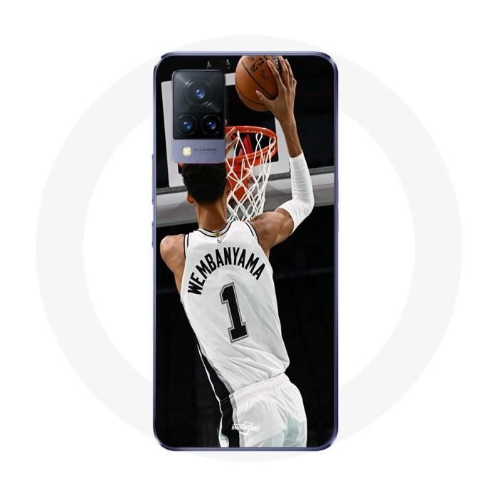 Coque - Maniacase - Vivo v21 5G - Victor Wembanyama - Noir - Souple