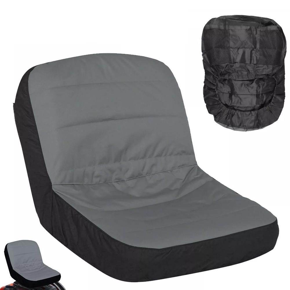 1PC Riding Lawn Mower Tractor For SEAT Cover 50.00X40.00X35.00cm For Seat Cover Padded Comfort Pad Storage Gray/Yellow Covers