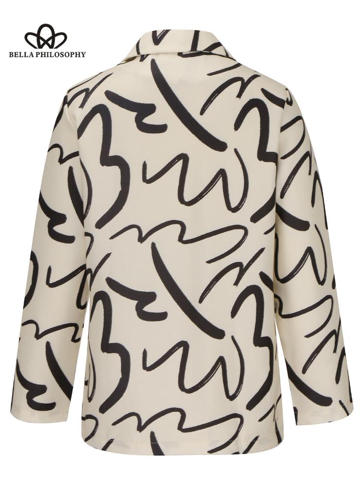 Women Fashion Jacket New Spring Autumn Elegant Leisure Solid Long Sleeved Blazers Fashion Luxury Loose Fit Women Clothing