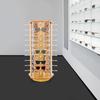 Spinning Eyeglass Display Stand, Holds 50 Pairs of Sunglasses, Countertop Organizer, Multi-Tier Eyewear Rack for Retail Stores