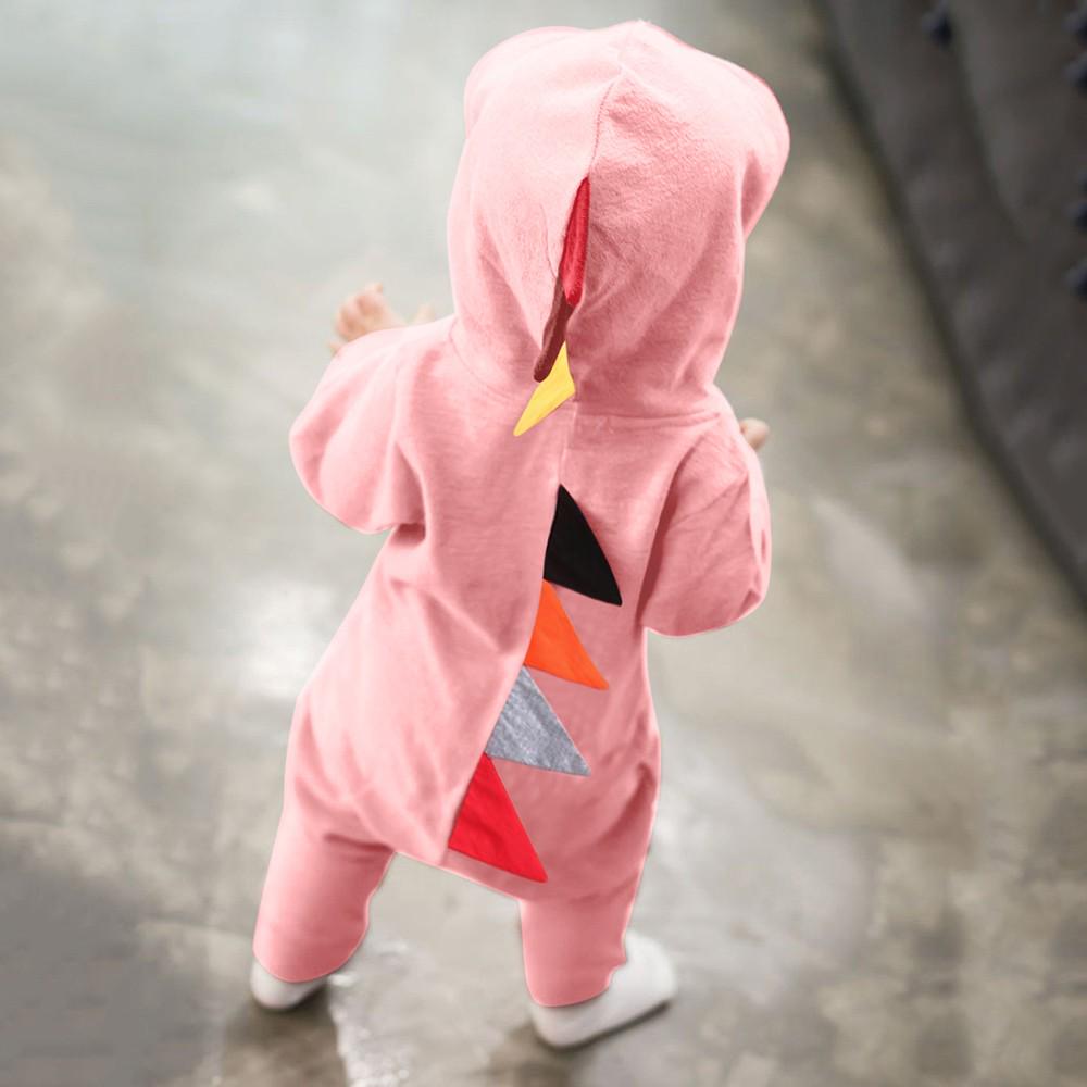 dinosaur hooded romper
