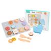 Wooden Cookie Play Food Set for Kids Kitchen Accessories Food Toys Pretend Play Slice and Bake Gift Toddler Learning Toys