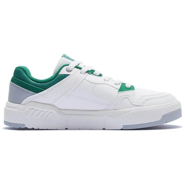 Li Ning ACE V2 Slip Resistant Abrasion Resistant Low Top Skateboard Shoes Women's White Green AGCS156-2