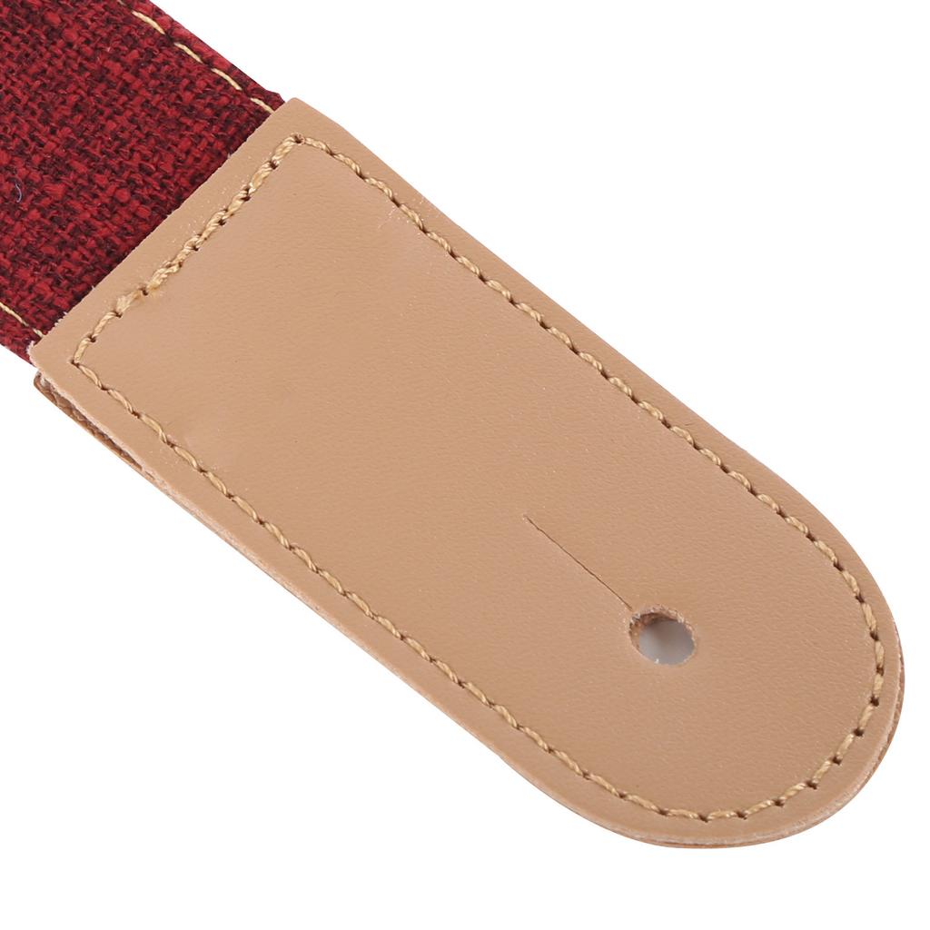Ukulele Strap Cotton and Linen Belt with Sliding Buckle End Button Accessories