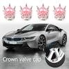 Crown Tire Valve Stem Caps, Heavy-Duty Handmade Crystal Rhinestone Crown Vehicle Car Tire Caps Covers for Cars Trucks SUVs Bikes