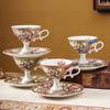 Bone China Espresso Cup Saucer Sets Ceramic Black Tea Mug Saucer Afternoon Tea Coffee Cup Saucer Sets Couple Cup New Home Gift