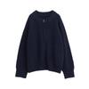 Men's Deep Blue Zip-Up Knit Cardigan: Japanese Lazy Style, Round Neck, Autumn/Winter, Loose Fit, Couple Sweater
