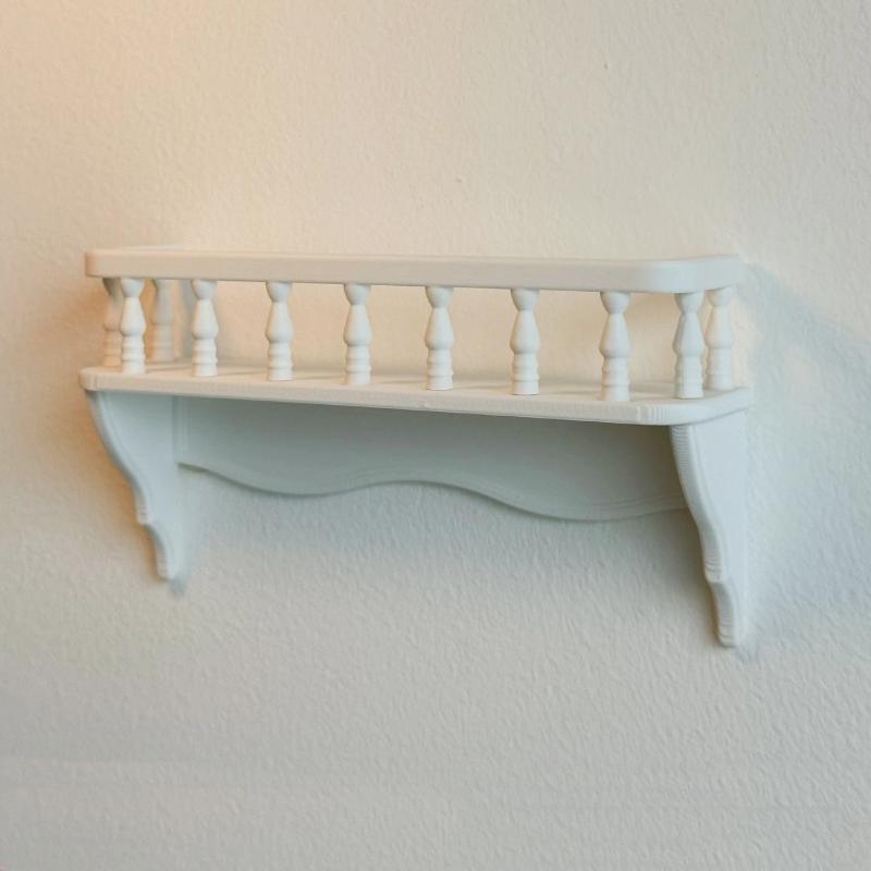 1/5Pcs Miniature Simulation Wall Mounted Shelf 1:12 Dollhouse Model Micro Scene Decoration