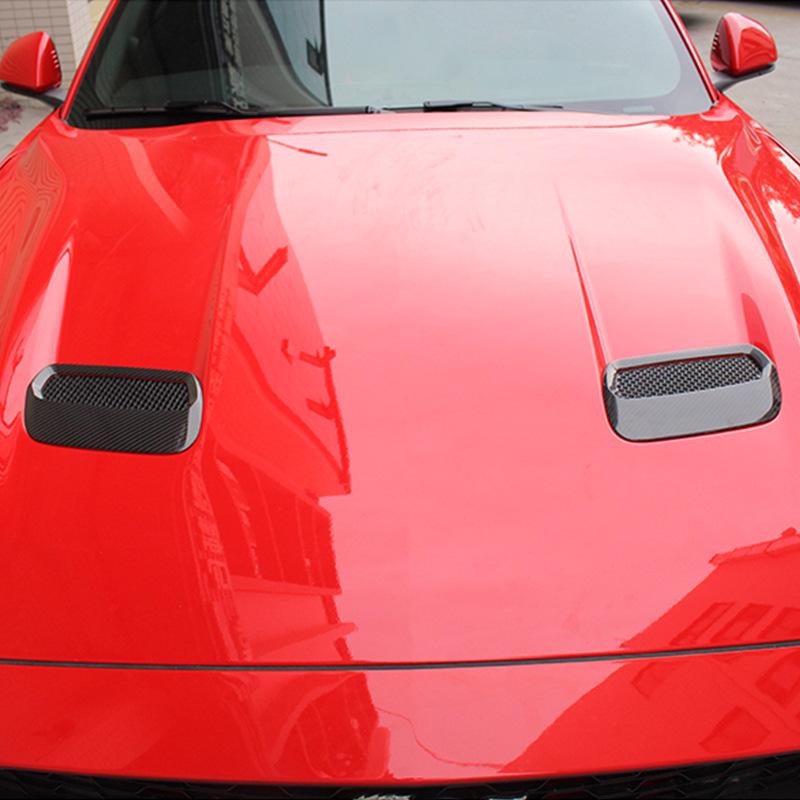 Tantan Carbon Fiber Engine Hood Vents for Ford GT Mustang - Genuine Carbon Fiber Exterior Mods