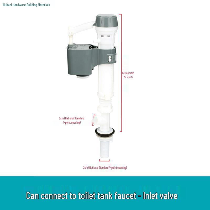 Squat Toilet Cistern with Sink Inlet and Flush Valve Accessories