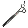 8-inch Napsen Black Plating Pet Grooming Scissors Set: Straight Shears & Comb