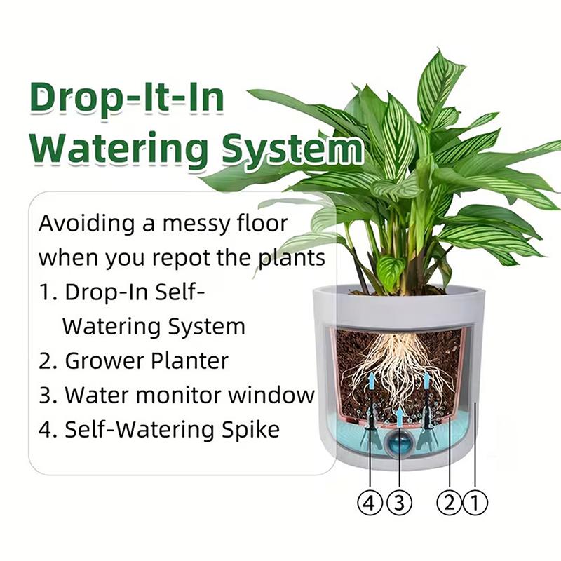 10 Sets Of Self-Watering Columns Suitable For Indoor/Outdoor Plants - Adjustable Slow-Release Irrigation Posts