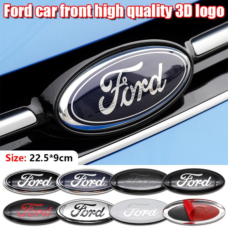 lvmhd7 3D Aluminum Front Rear Badge Emblem Overlay 22.5cm For Ford F150 Ranger Explorer Transit Auto Truck Tuning Styling Accessories