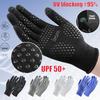 1 Paar Anti-Ultraviolett Outdoor-Sport Laufen Handschuh Warm Touchscreen Fitnessstudio Fitness Vollfingerhandschuh Unisex Gestrickte Handschuhe