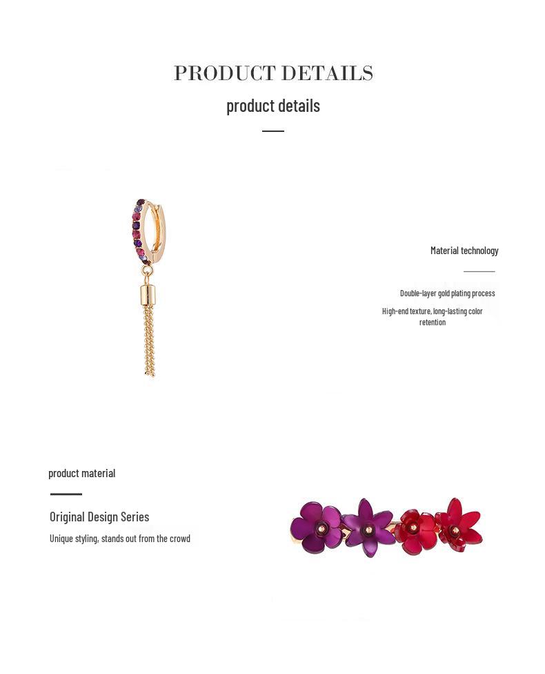 Kenjie Acrylic Flower Spring Necklace & Versatile Earrings Set for Women - Trendy Original Design
