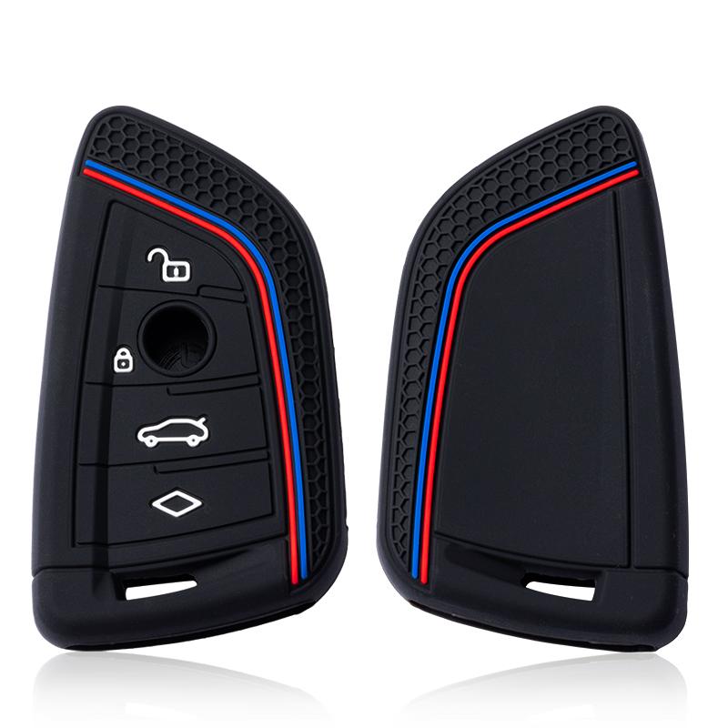 Silicone Car Key Case Cover Fob For Bmw F10 F20 F30 G20 G30 F15 F16 G01 G02 G05 X1 X3 X4 X5 X6 1 3 5 7 Series G07 F34 Key Bag