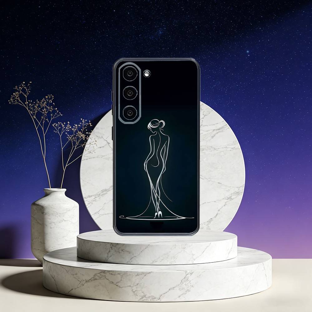 

Sexy Body curve Art Phone Case For Samsung Galaxy A73,A72,A71,A70,A53,A52,A51,Others Soft Black Cover Samsung a32 4g