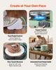 Pottery Wheel for Adults, 28 cm Aluminum Turntable, 450W Electric Table Top Pottery Wheel with Foot Pedal, 30-300 RPM Adjustable Speed, Aluminum Body,